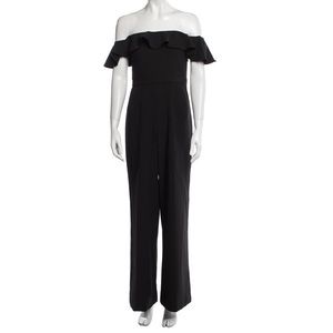 Jay Godfrey Black Off Shoulder Jumpsuit